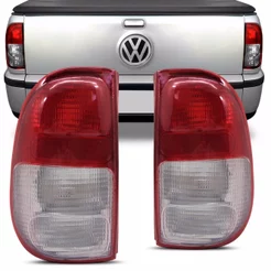Lanterna Traseira Saveiro G2 Bola 98 99 2000 Bicolor Cristal