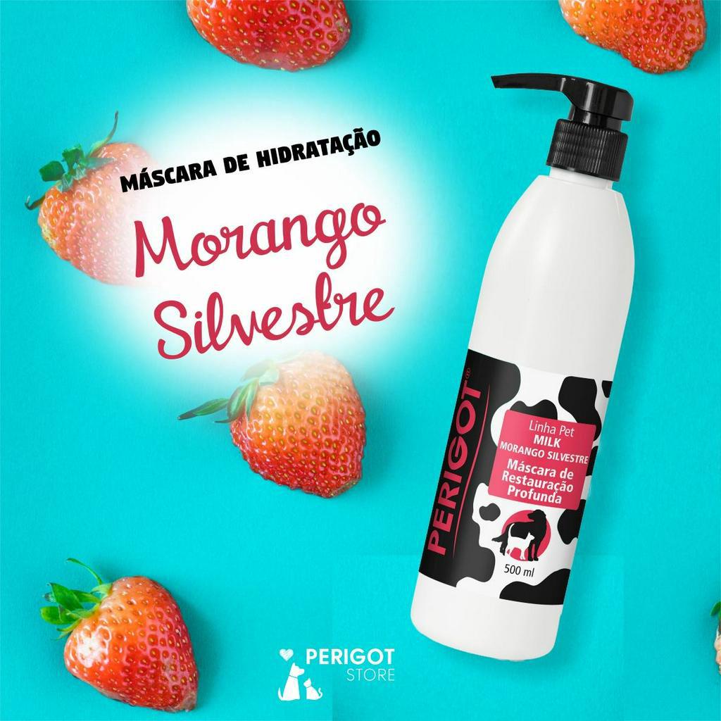 Detalhes do Hidratação Perigot Máscara Milk Morango 500ml