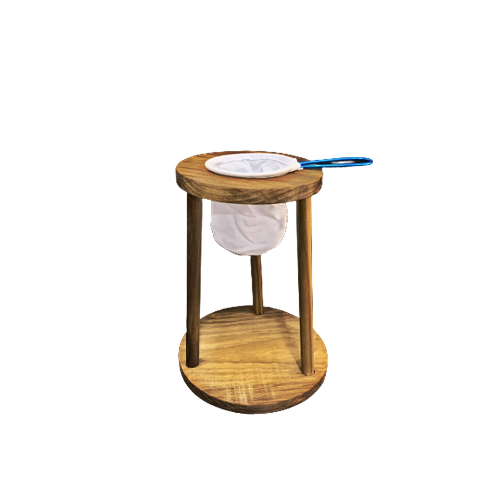 Coador De Café Suporte Mariquinha em Madeira Mancebo Com Coador de pano em Oferta na Shopee