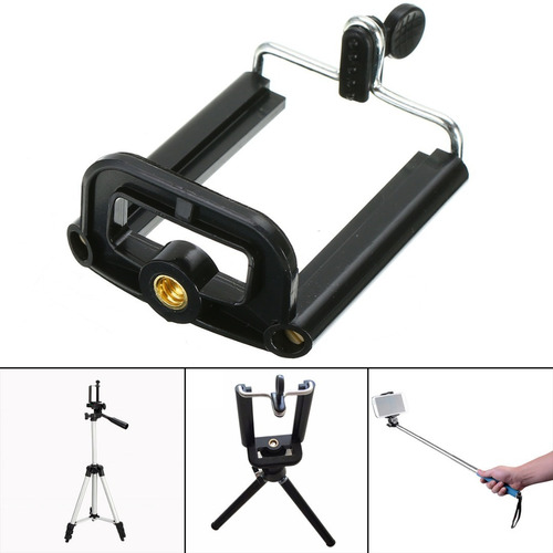 Suporte Adaptador Para Celular Tripé Monopod Bastão Pedestal