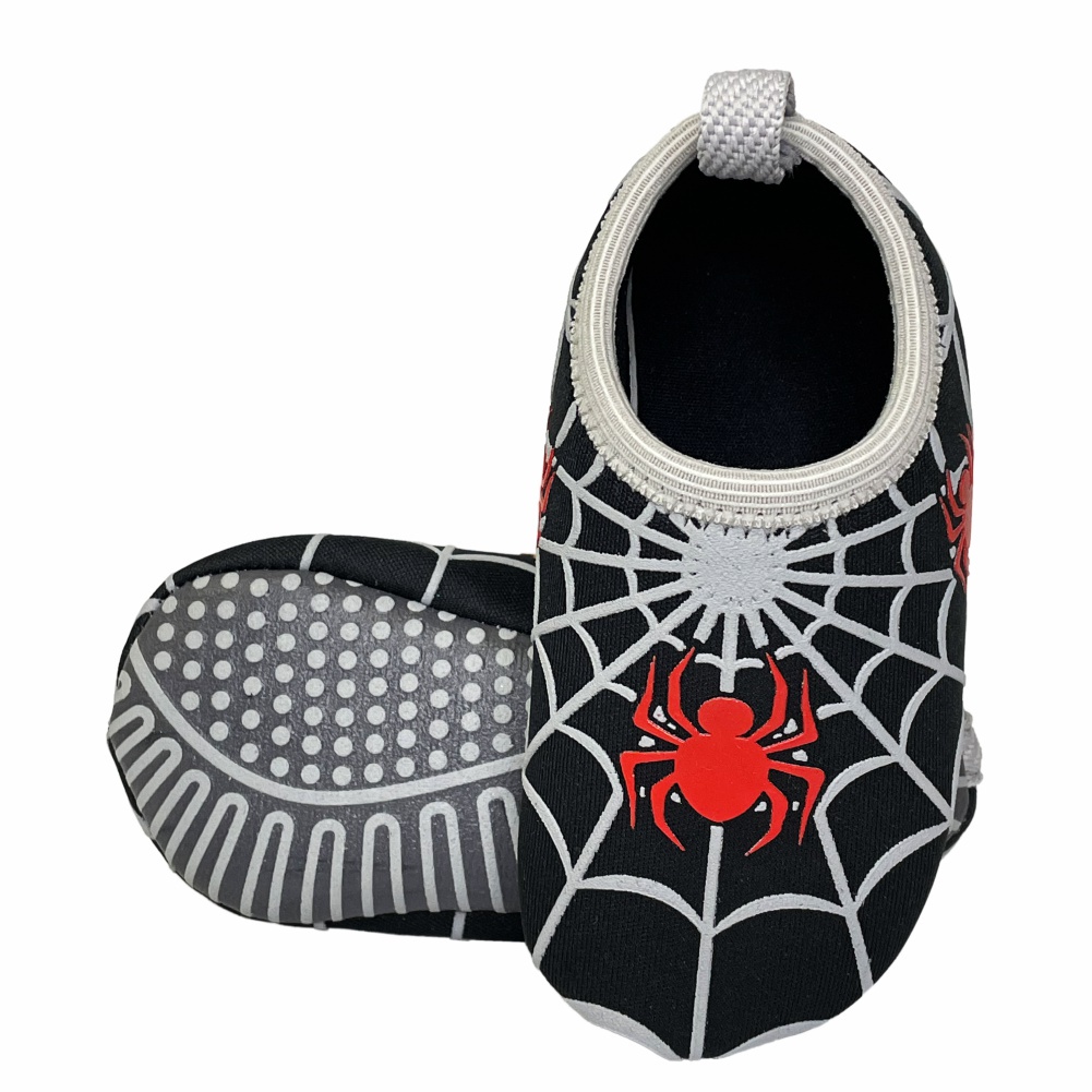Sapatilha Infantil Menino Antiderrapante Confortável Macia Meia Calce Fácil Aranha Magicc S107