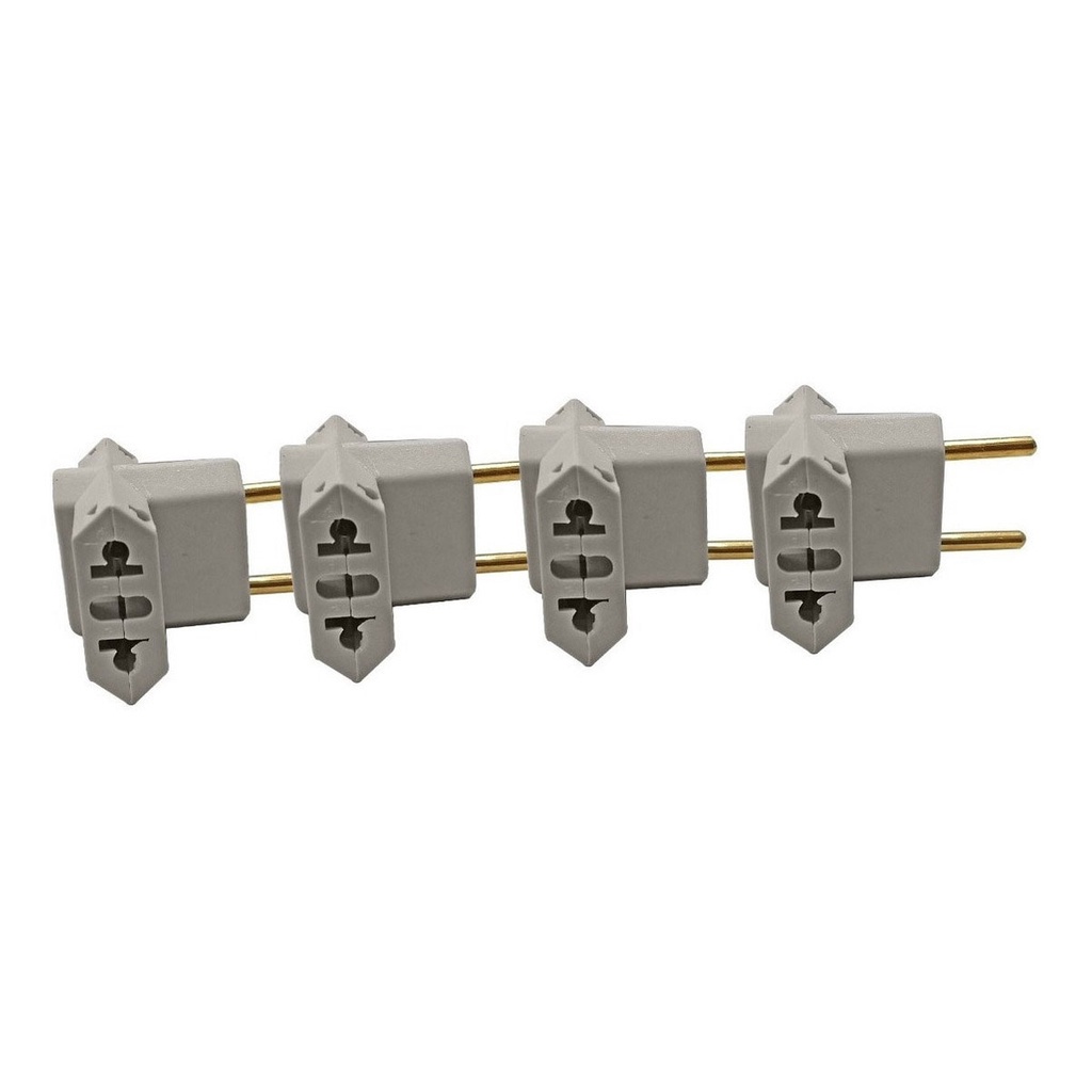 4 Adaptador Tomada Benjamin 3 Pino P 2 Pinos 10 20 Amperes Shopee Brasil