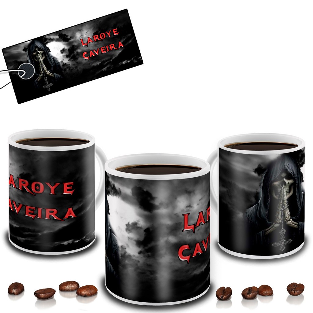 Caneca De Orixá Exú Caveira Umbanda #can108