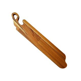 Tábua Frios Baguete Madeira Teca Mesa Posta em Oferta na Shopee