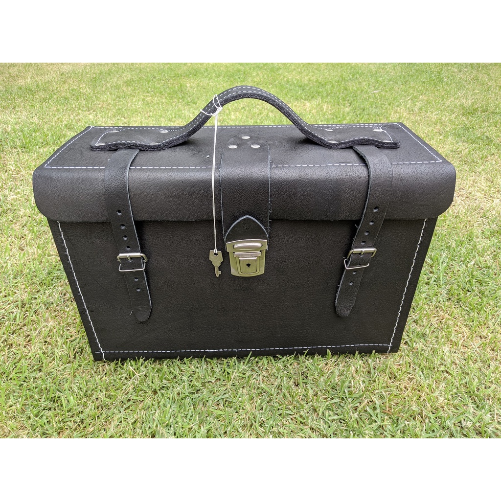 Maleta de ferramentas de couro Legitimo Mala de ferramentas Porta ferramentas Trabalho - Grande