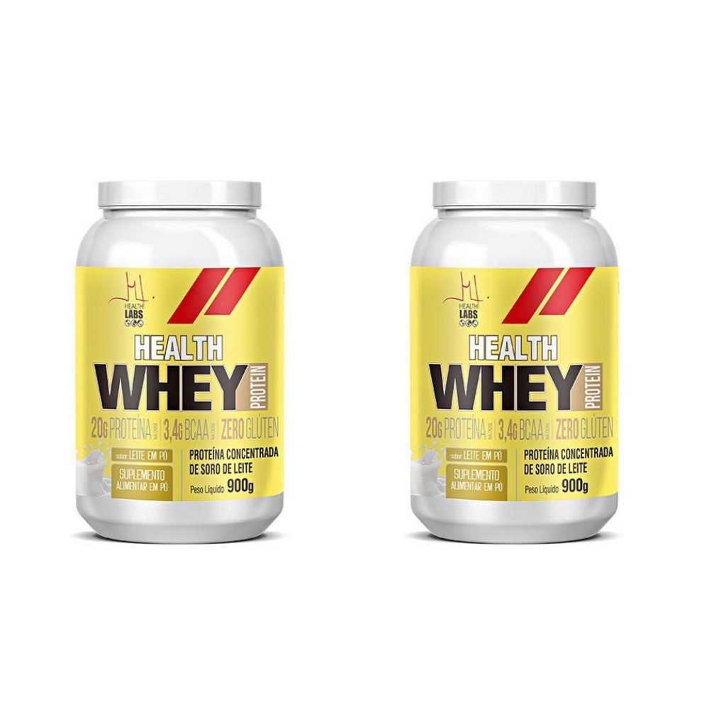 Kit 2 Health Whey Protein 900g - Health Labs
