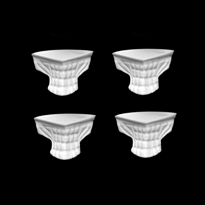 kit 40 pés Médio e 80 pés Pequeno Resina Aplique