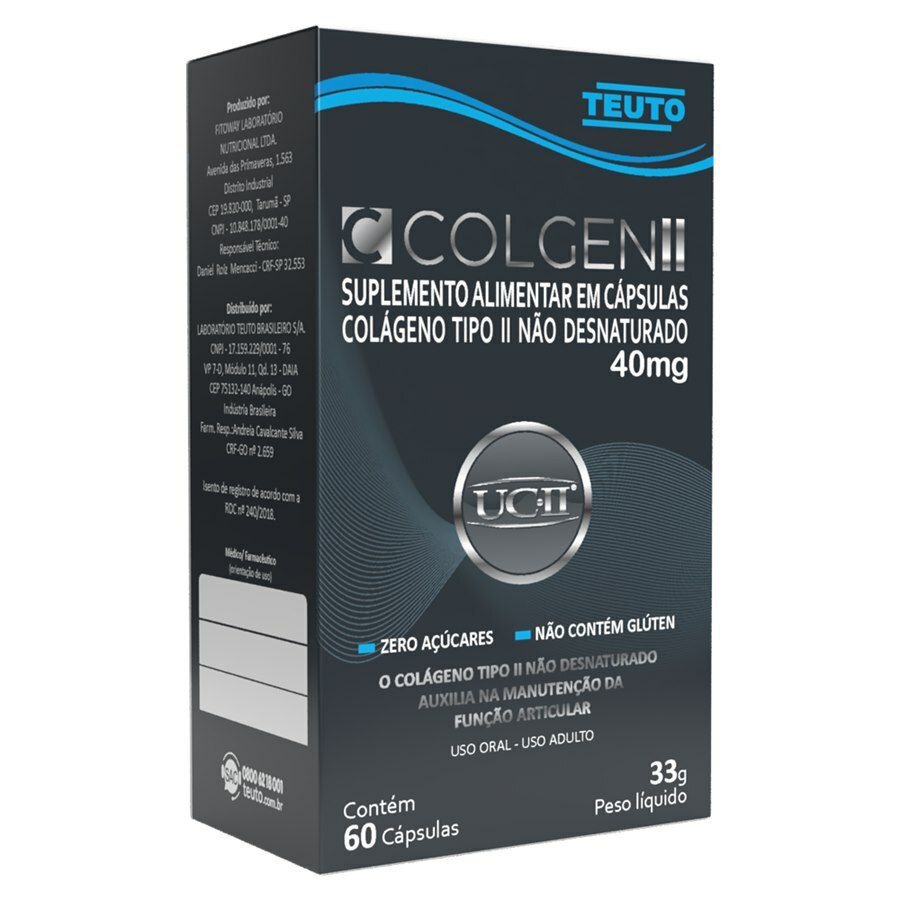 Colgen Colágeno Tipo 2 Não Desnaturado Uc 2 c/60 capsulas Teuto