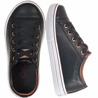 Tenis Infantil GiGiL Teen Feminino Slip-on Calce Fácil Macio Leve Confortável Cadarço Star