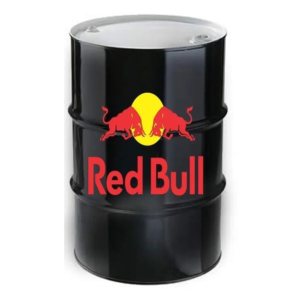 Adesivo Red Bull Tambor Tonel Barril 200l 44cm X 28cm