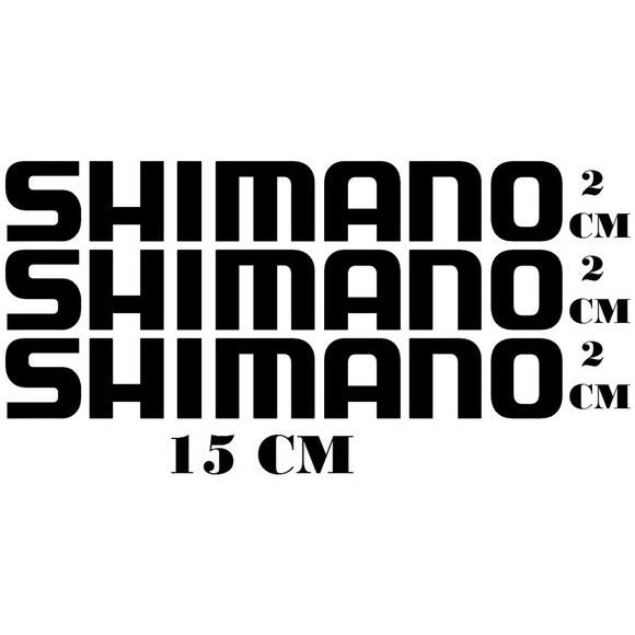3 Adesivos Logo Shimano