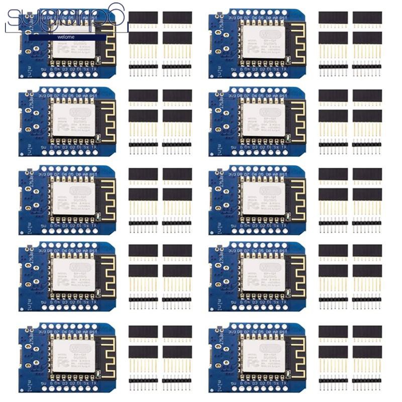 10 Placas De Desenvolvimento Para Esp8266 Nodemcu Mini D1 Ule Placa De