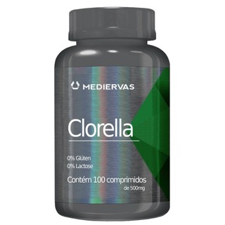 Clorella Chlorella Pyrenoidosa Importada 100caps 500mg - Mediervas