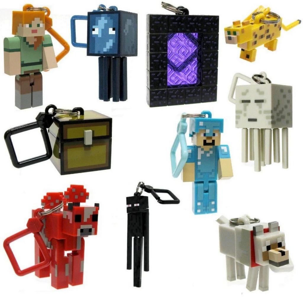 Kit Com 3 Chaveiros Sortidos Minecraft - Mojang | Shopee Brasil