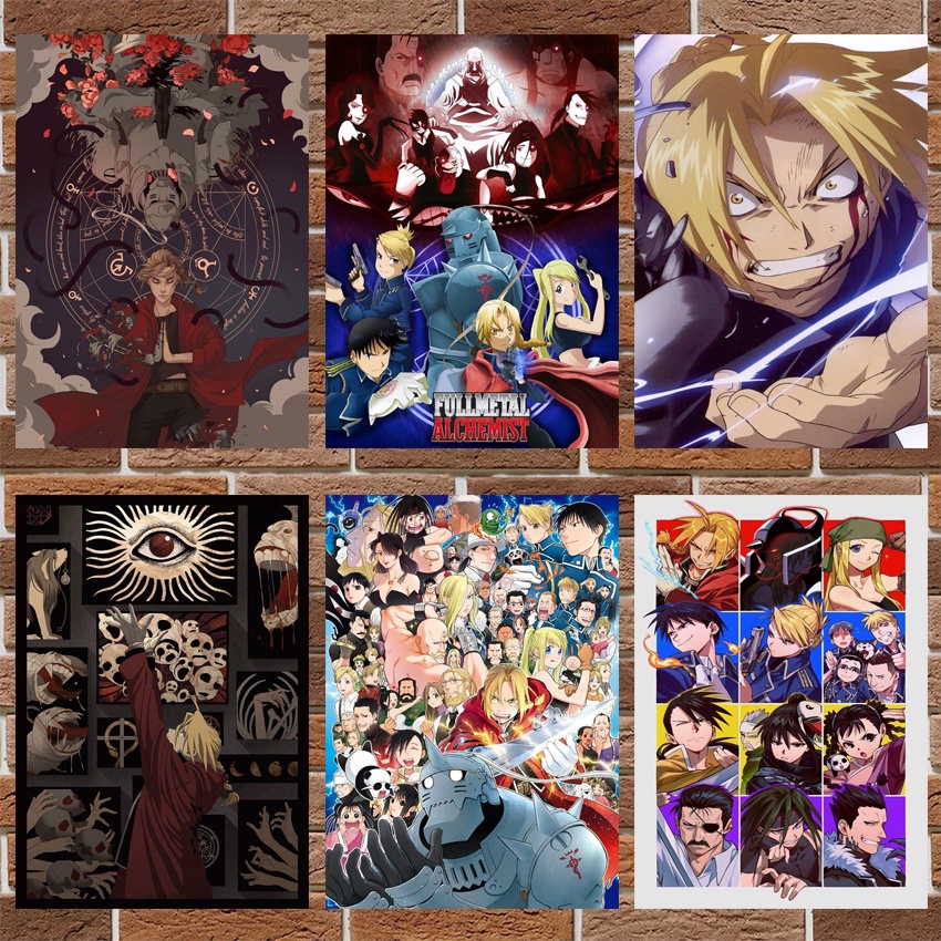 Quadro Com Moldura Fullmetal Alchemist: Brotherhood: Anime Mangá