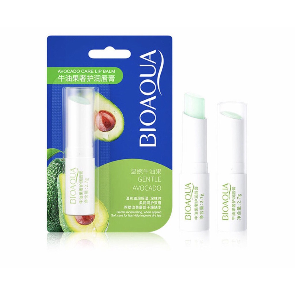 Batom hidratante e nutritivo abacate avocado bioaqua balm labial lip hidratação boca lábio