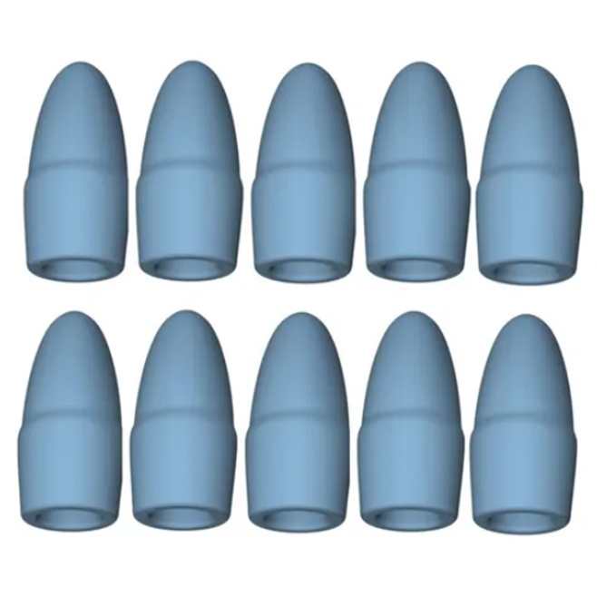 Borracha Ponteira Para Lapis Color Kit C/ 10 Unid. (Cor Azul) em Oferta na Shopee