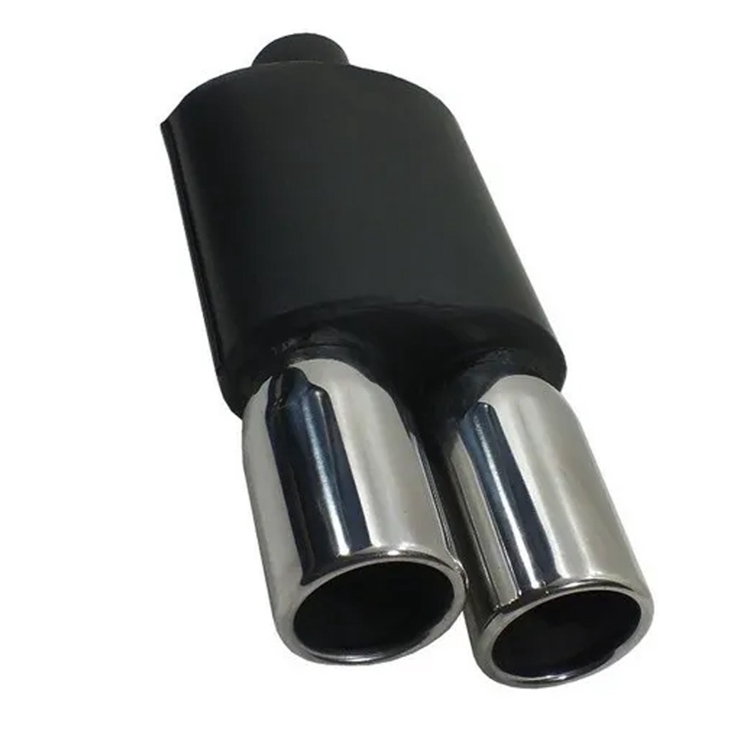 Abafador Esportivo Ponteira Dupla Inox 3,5 Polegadas – Golf / Jetta