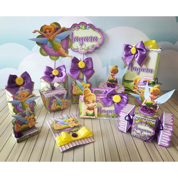 kit festa infantil lembrancinha para aniversário Caixinhas Personalizadas Sininho