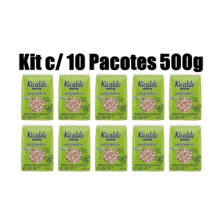 Kit 10 Pacotes Feijão Orgânico Tipo 1 - 500g - Kicaldo