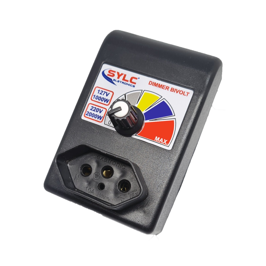 DIMMER Controlador Eletrônico 1000/2000w 110/220V em Oferta na Shopee