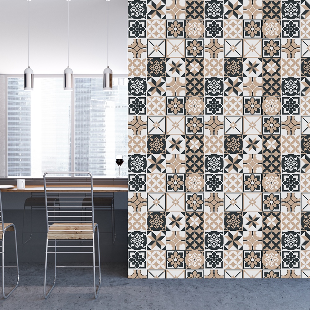 Papel de Parede Adesivo Azulejo Cozinha Lavável 003wap