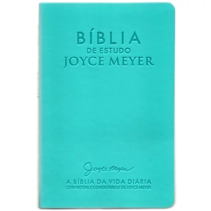Bíblia De Estudo Joyce Meyer | NVI | Letra Média | Azul Tifany - Books & Magazines