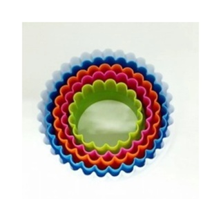 Cortadores Plastico Redondo com 5 un. SilverChef em Oferta na Shopee