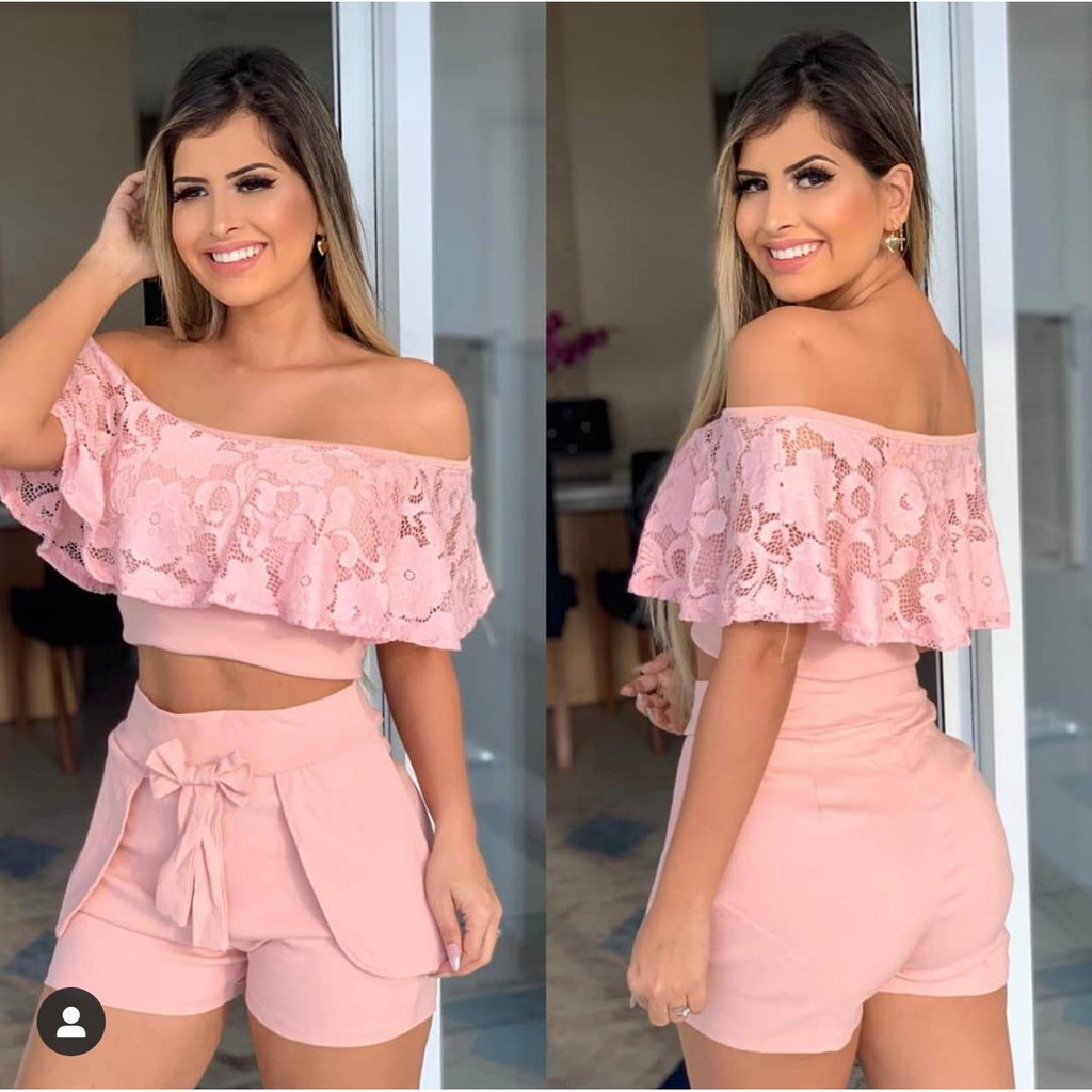 conjuntinho com cropped