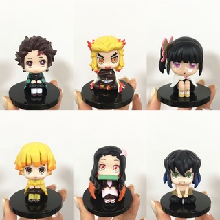6cm Demon Slayer Tanjiro/Nezuko Anime action figure doll model ornaments