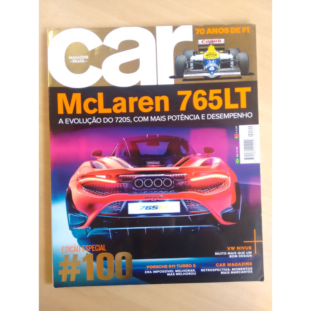 Revista Car Edição Especial 100 Mclaren 765lt Porsche 614q