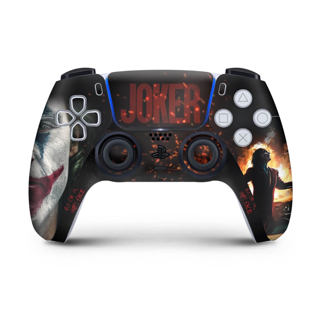 Adesivo Skin Per Console PS5 Disco - Joker & Batman Vinile Avvolgente