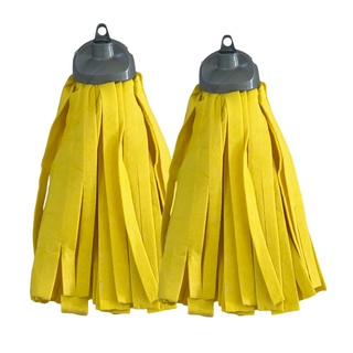 Kit C/2 Refil Mini Mop Sintético Superpro Bettanin S/cabo Limpeza Cor:Amarelo Amarelo