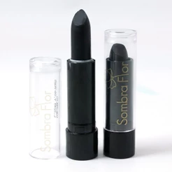 Batom Matte Preto - Sombra Flor