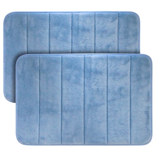 Kit com 2 Tapetes de Banheiro Antiderrapante Super Soft 60x40cm Camesa