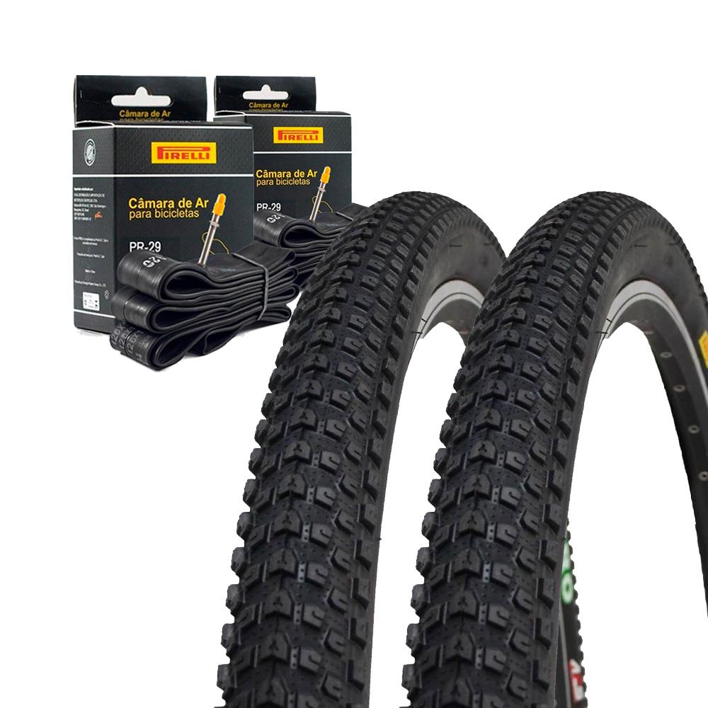 Par de Pneus Pirelli Scorpion Pro 29x2.20 + Câmaras Pirelli