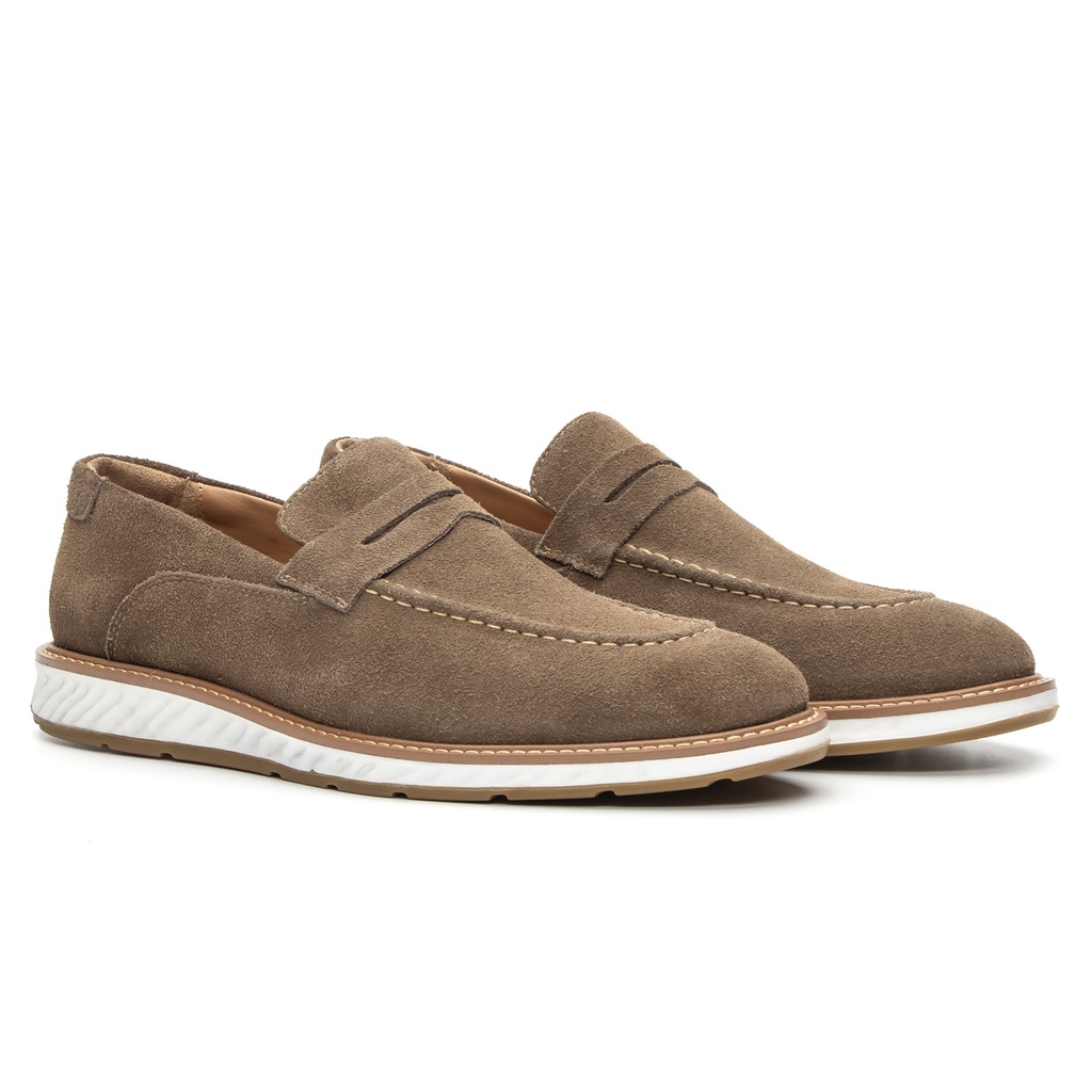 Sapato Masculino Loafer Casual Couro Legítimo Confortável Escorrega o Preço