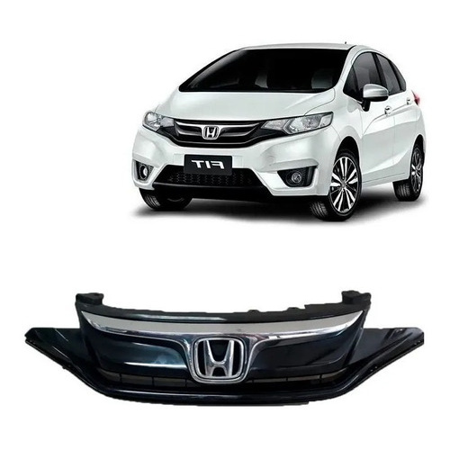 Grade Dianteira Honda Fit 2015 2016 2017 Com Friso Cromado