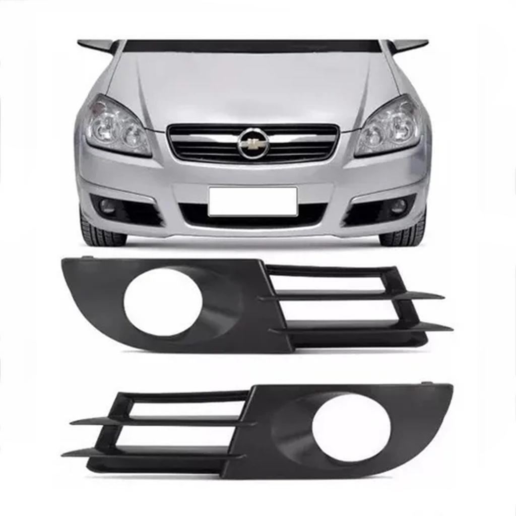 Grade Farol de Milha Vectra 2006 2007 2008  Preta com Furo em Oferta na Shopee