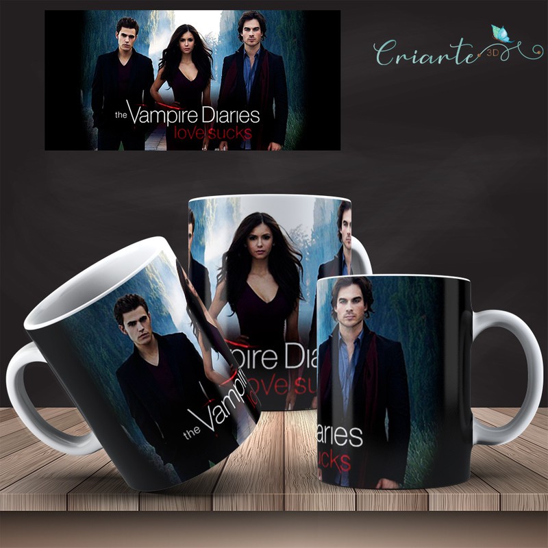 Caneca Porcelana Coleção Diário de um Vampiro #05