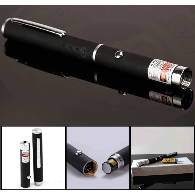 Caneta Laser Point com 5 ponteiras de Efeito