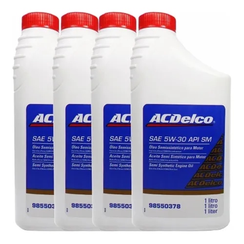 Kit Troca 4 Óleo 5w30 Semissintetico Acdelco