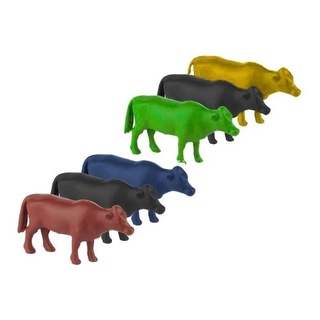 20 Animal Sitio Boi De Plastico Miniatura Bicho Fazenda