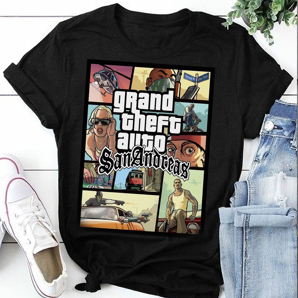 Camiseta Grand Theft Auto - Camiseta GTA - Camiseta Grand Theft Auto: San Andreas
