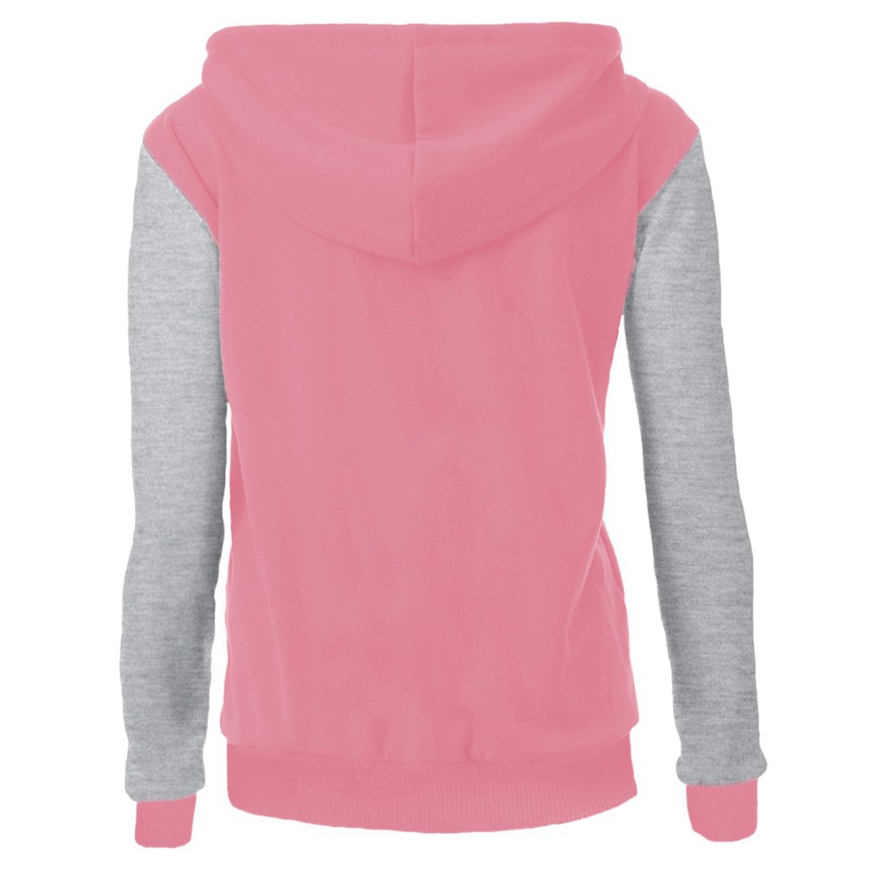 jaqueta college feminina com capuz