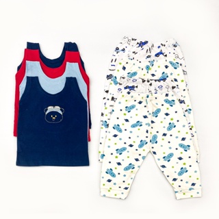 Kit Camiseta com Mijão Menino Recém Nascido 100% Algodão Para Bebê em Oferta na Shopee