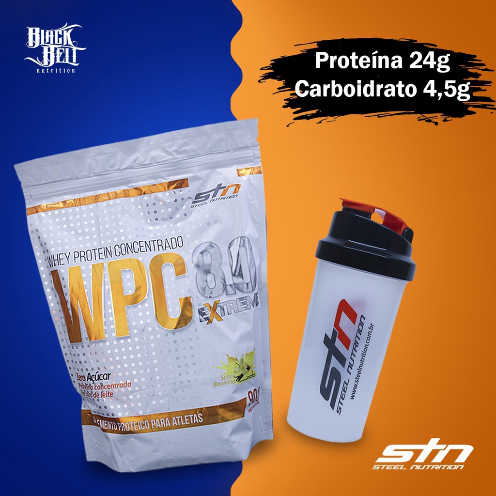 Whey 100 concentrado 900 gr STN Steel Nutrition ( Brinde