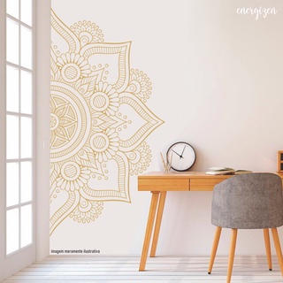 Adesivo Meia Mandala - Modelo Vivara Lindo Adesivo para Decorar sua Parede