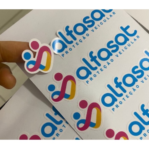 Adesivo vinil recortado na logo para carros oficina veículos personalizado 10x4cm 100und