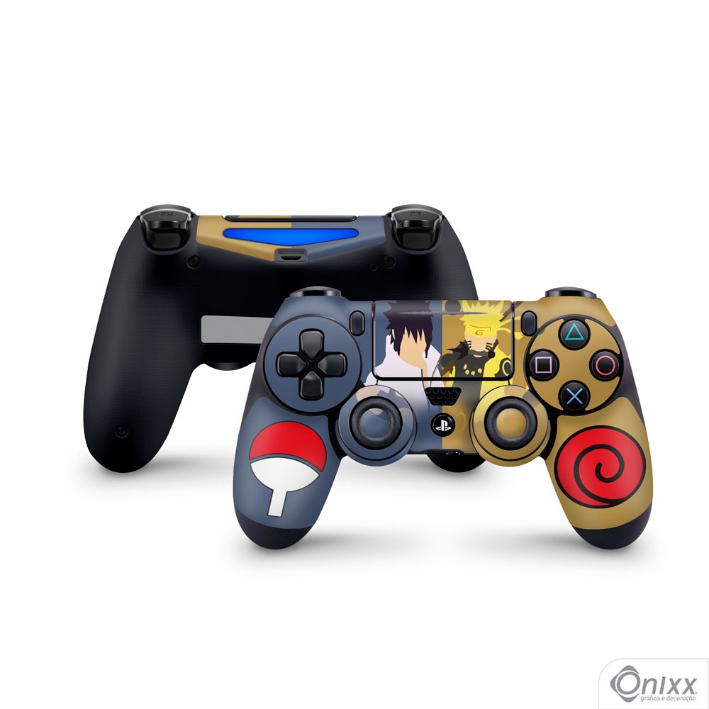 Skin PS4 JOYSTICKS Adesiva Naruto e Sasuke Minimalist